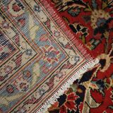 Vintage Persian Rug Handwoven Oriental Kashan Carpet- 362x244cm