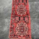 Moroccan carpet boujad red - 85 x 200 cm