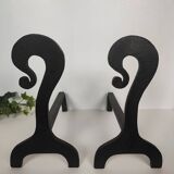 Pair of andirons