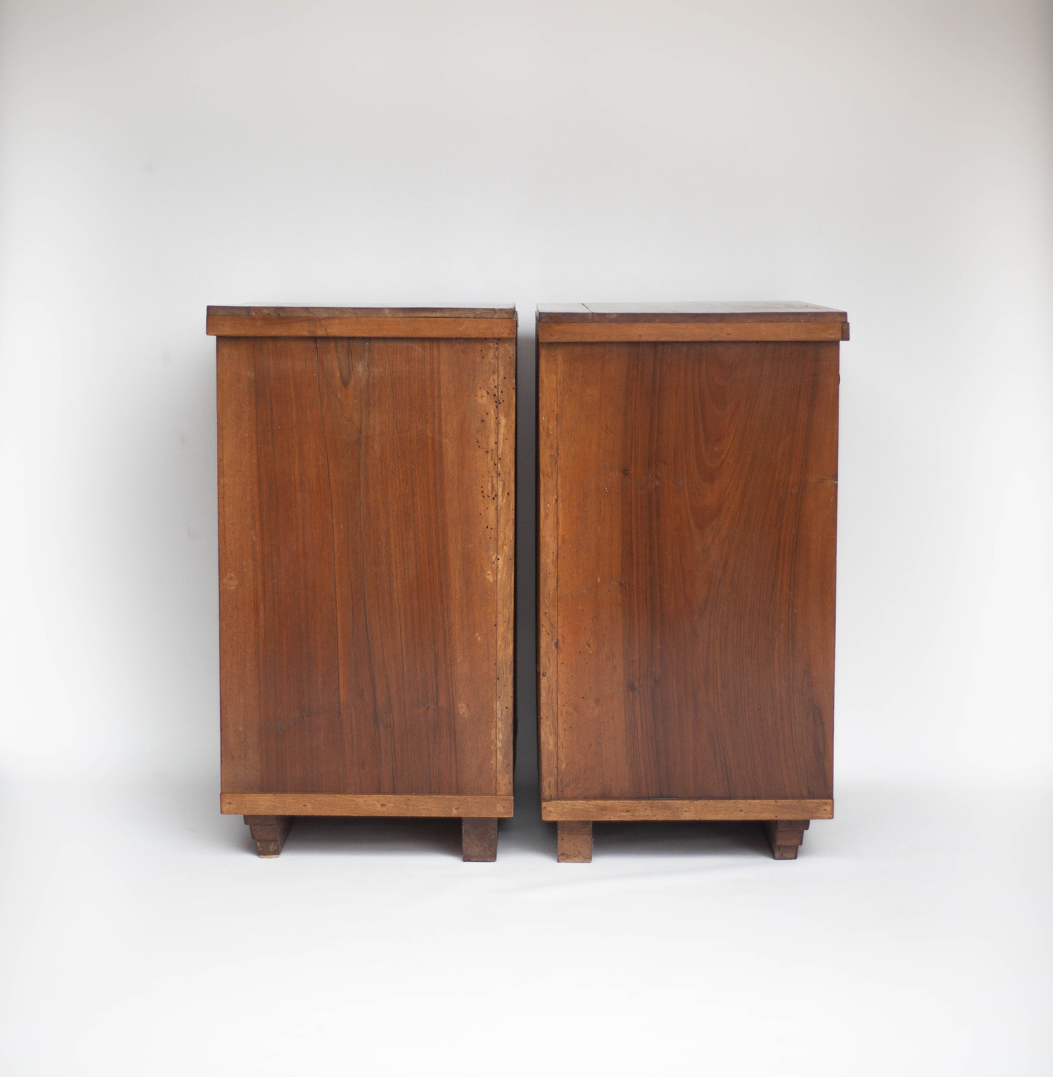 Pair of art deco bedside tables