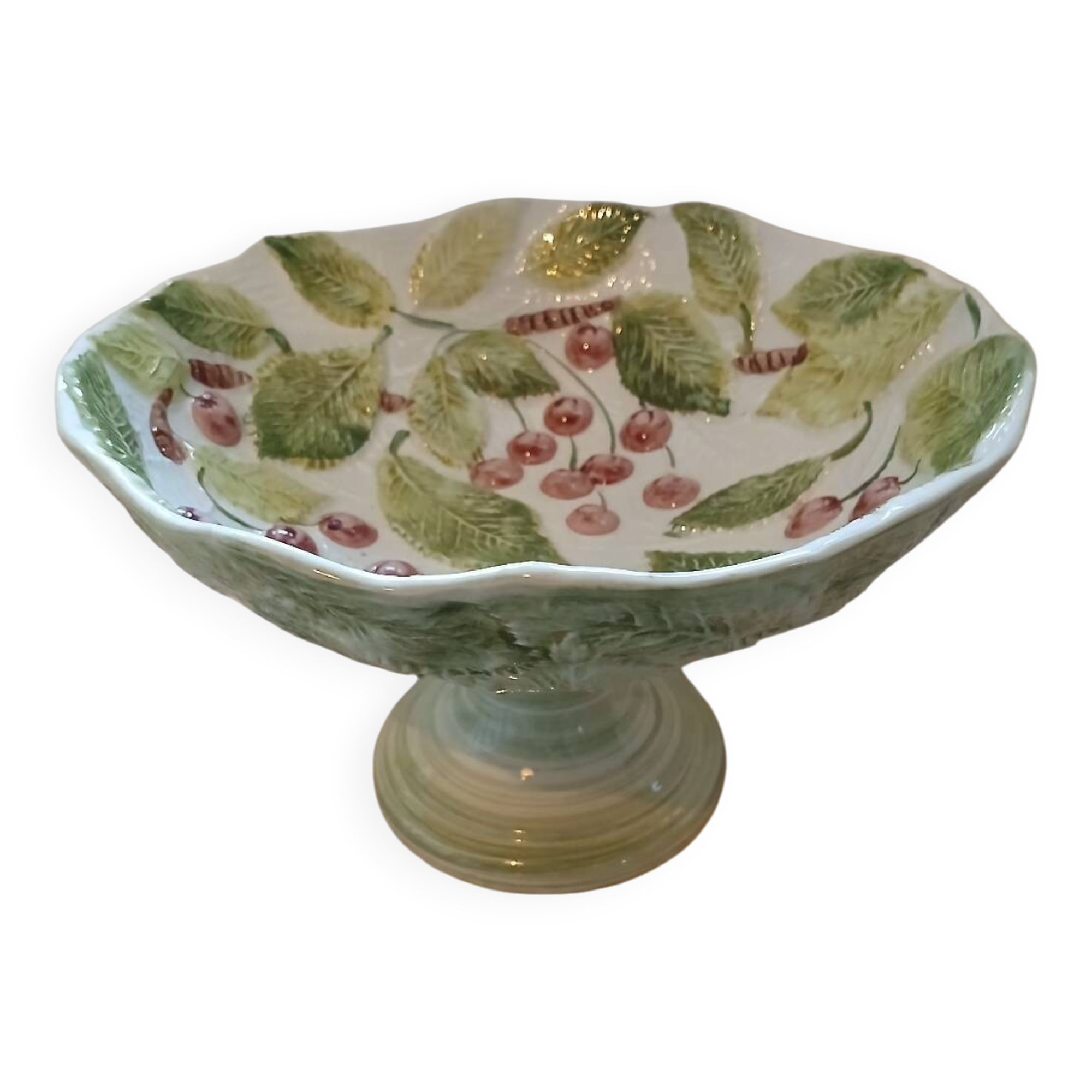 Antique fruit bowl in slip