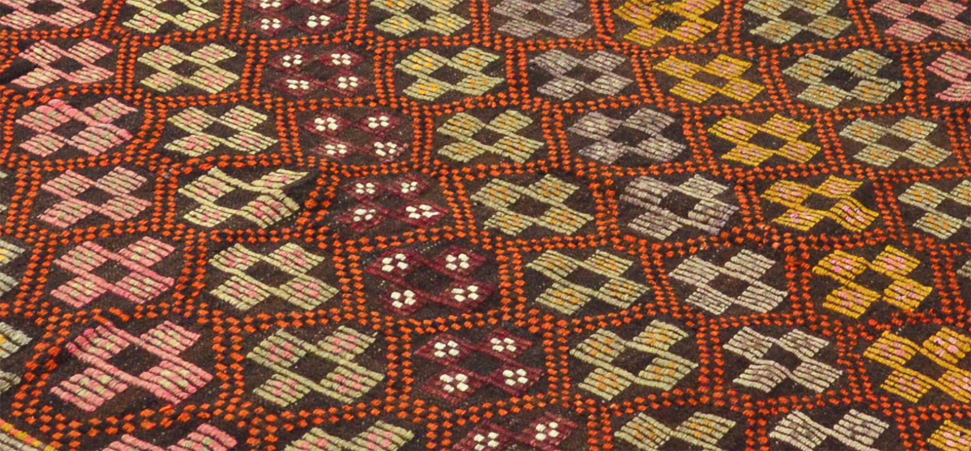 Anatolian handmade kilim rug 230 cm x 150 cm