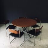 Mid-Century Modern SM08 Dining Chair Set by Cees Braakman for Ums Pastoe, Netherlands, 1960s, Set of 5