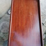 Art Deco wooden serving trolley on wheels.