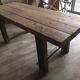 Ancien établi plateau bois piétement UPN