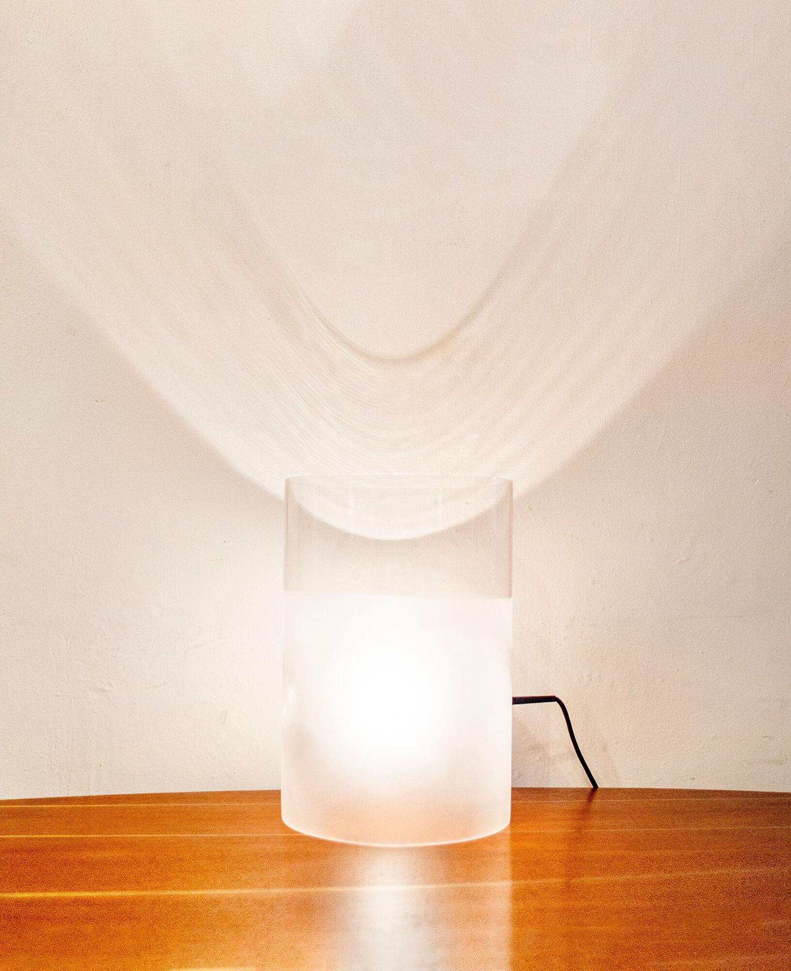 Fatua glass table lamp by Guido Rosati for Fontana Arte, 1972