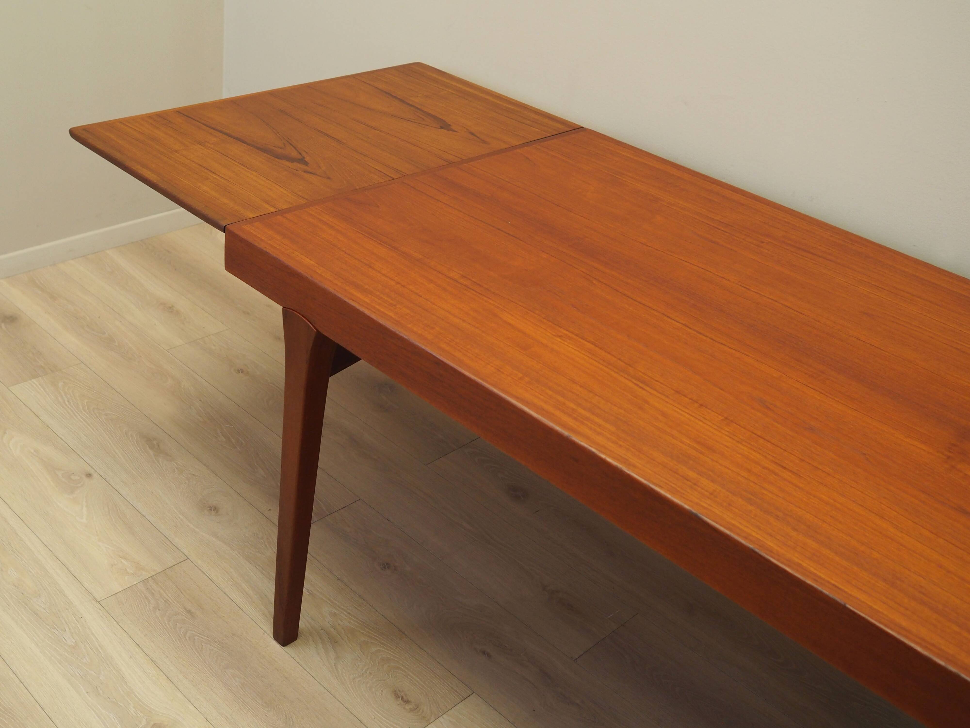 Teak table, Danish design, 1970s, production: Denmark