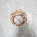 Vintage rattan planter
