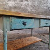 Industrial workbench side table bathroom furniture with drawers
