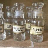 Glass spice jars