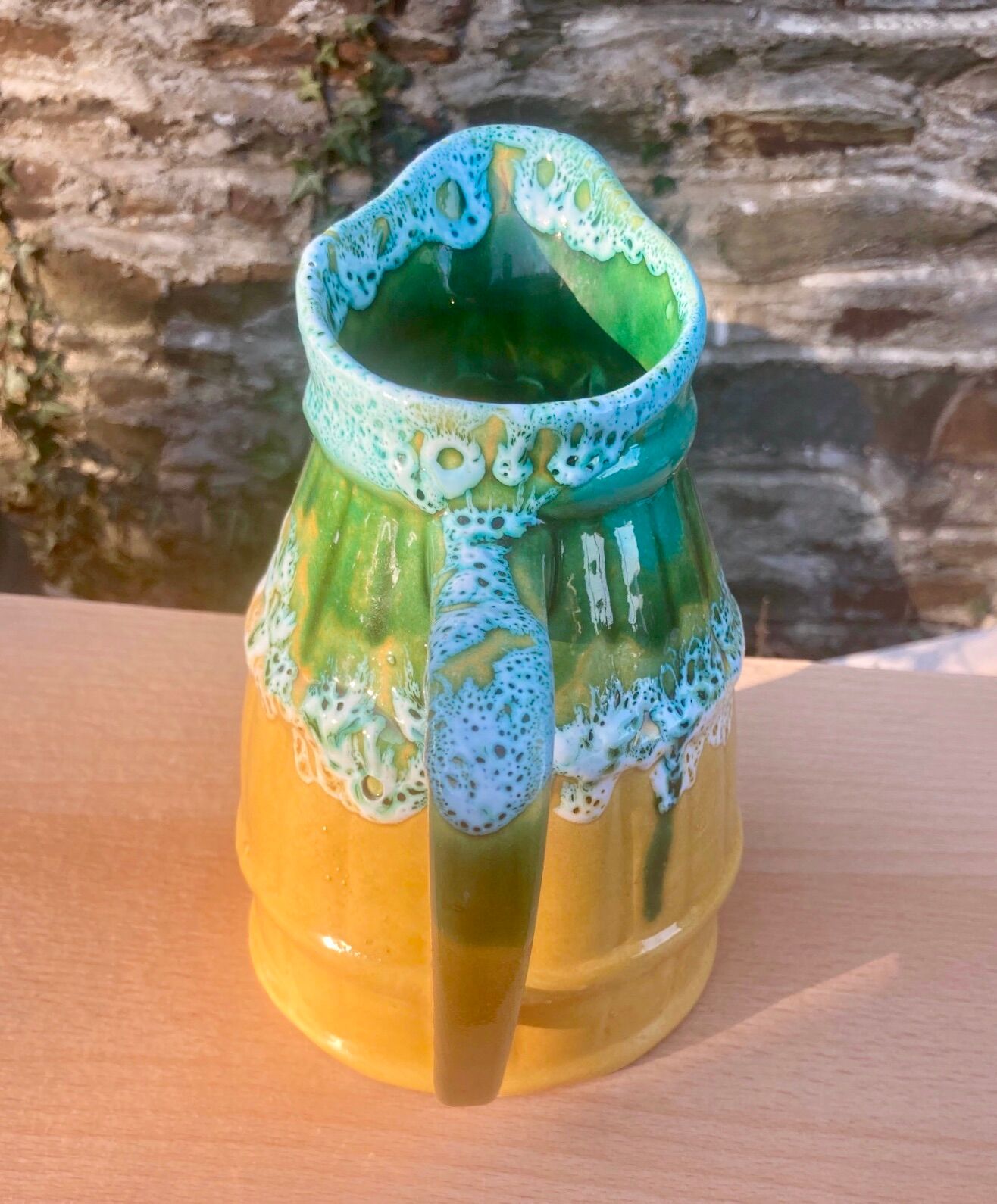 Pitcher in ceramics signed Vallauris