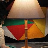 “Bamboo” lamp in vintage turned wood