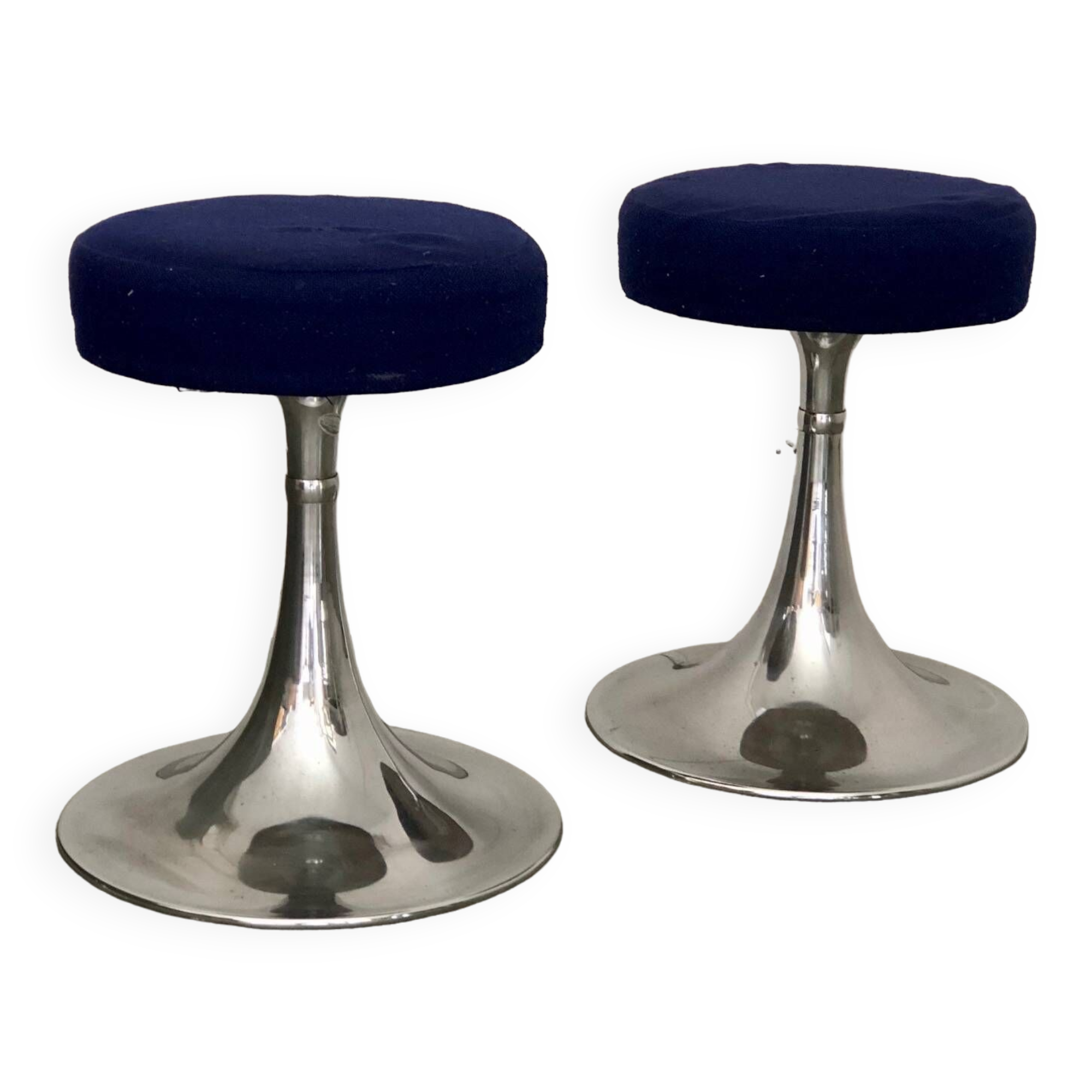 2 tulip foot stools an'70