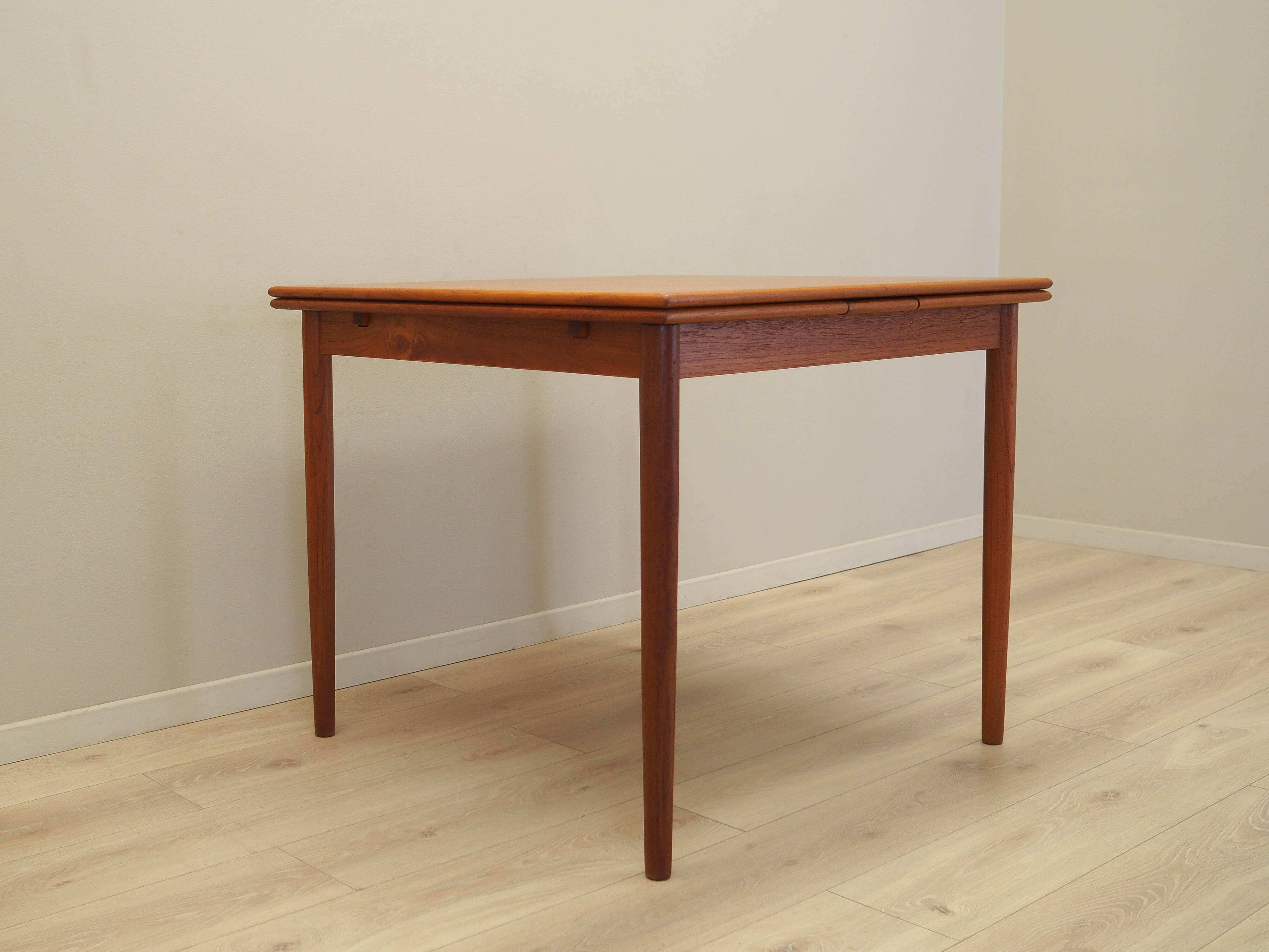 Teak table, Danish design, 1970s, production: Denmark