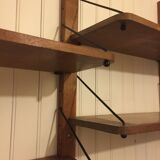 Adjustable wooden shelf