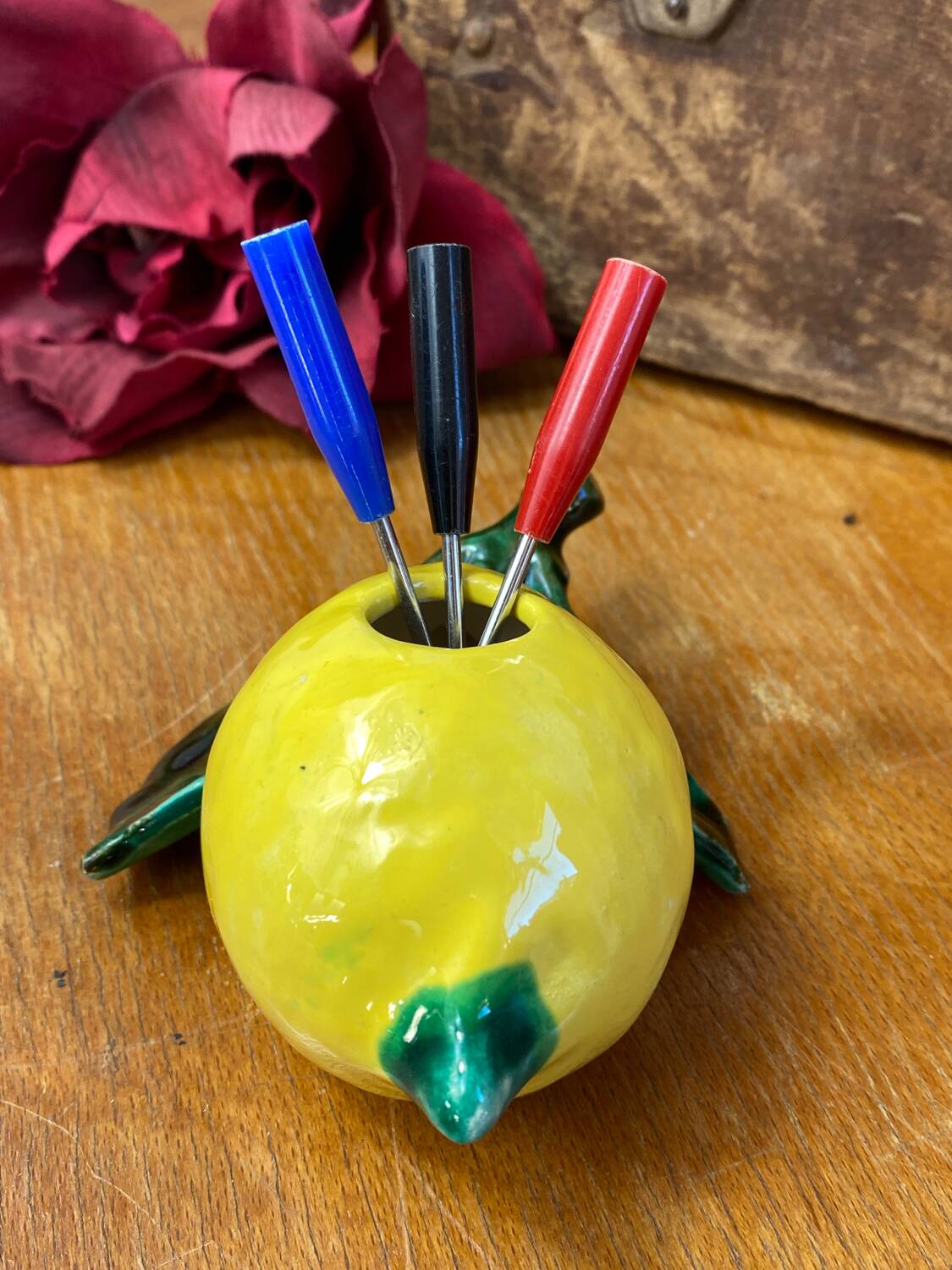 Vallauris ceramic aperitif pick holder