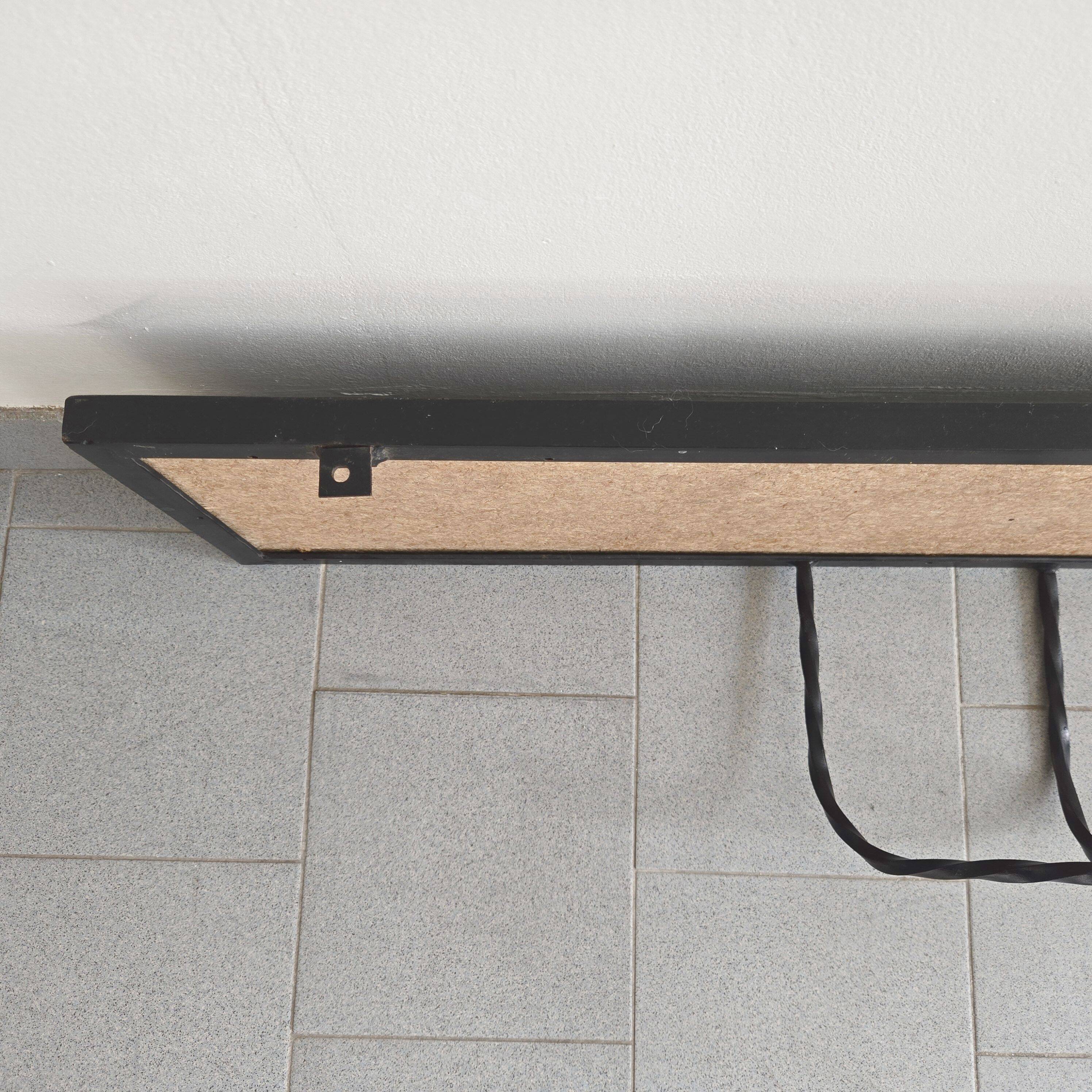 Vintage 1950s wall console shelf