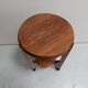 Art Deco oak round sidetable