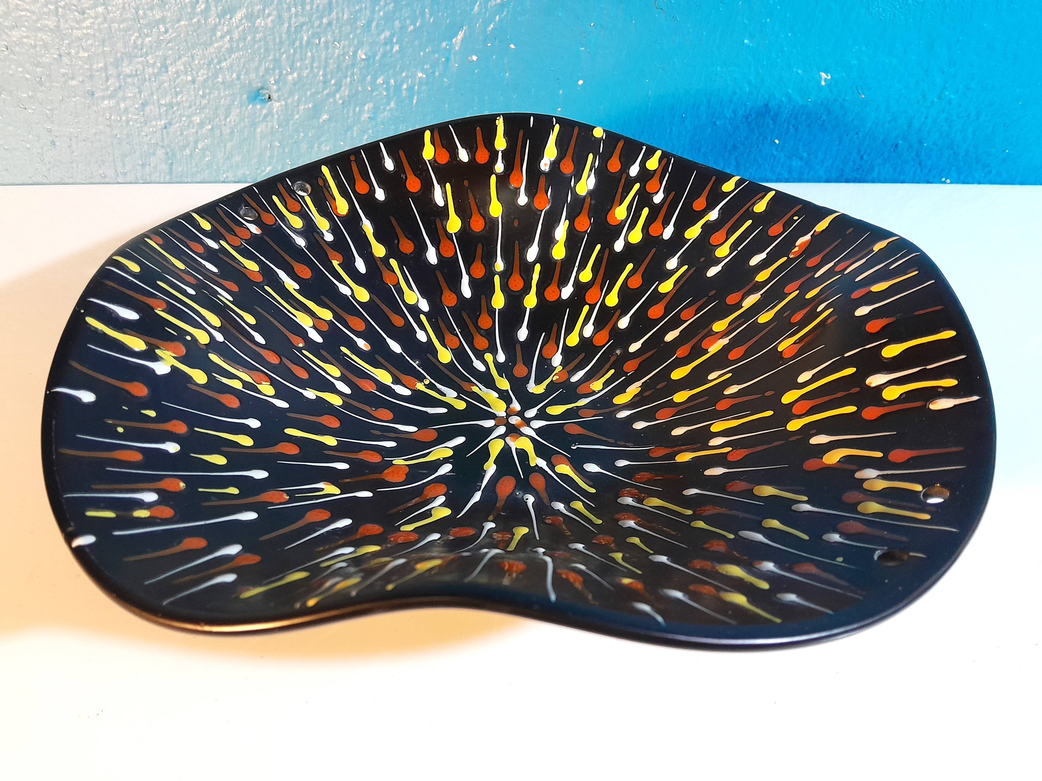Ceramic plate Italy 1960s