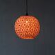 Red Rattan Pendant Light