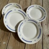Set of 4 small vintage plates