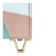Mid Modern Italian Colored Glass Sideboards with Solid Wood Structure and Brass
