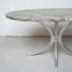 Chrome and marble table, Italy 1970