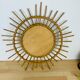 Miroir soleil rotin 56 cm