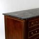 Commode Louis XVI des années 1830 avec dessus en marbre
