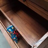 Grain chest of drawers with 9 glass drawers