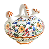 Gargoulette jug ceramic flower spade