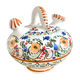 Gargoulette jug ceramic flower spade