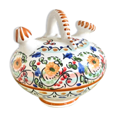 Cruche gargoulette pique fleur céramique