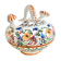 Gargoulette jug ceramic flower spade
