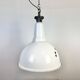 Large Industrial British White Enamel Pendant Lamp from Benjamin, 1960s