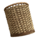 Panière fibres naturelles tressées