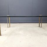 Peter Ghyczy T24 Pioneer Glass and Cast Brass rectangular Coffee