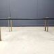 Peter Ghyczy T24 Pioneer Glass and Cast Brass rectangular Coffee
