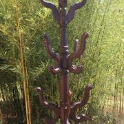 Portemanteau sur pied chêne et zinc