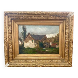 Painting signed henri caron