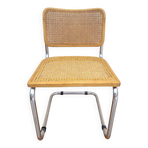 Chaise Marcel Breuer modèle B32 en cannage