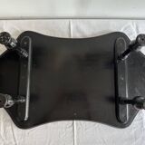 Presentation table of Napoleon III in black lacquered wood, 19th century.