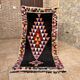 Handmade Moroccan Berber rug: Small model in cream Beni Ouarain wool