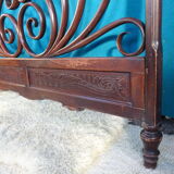Double wooden headboard turned J & J kohn