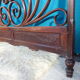 Double wooden headboard turned J & J kohn