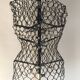 Mannequin buste couturière tripode Idéal métal et bois vintage 50