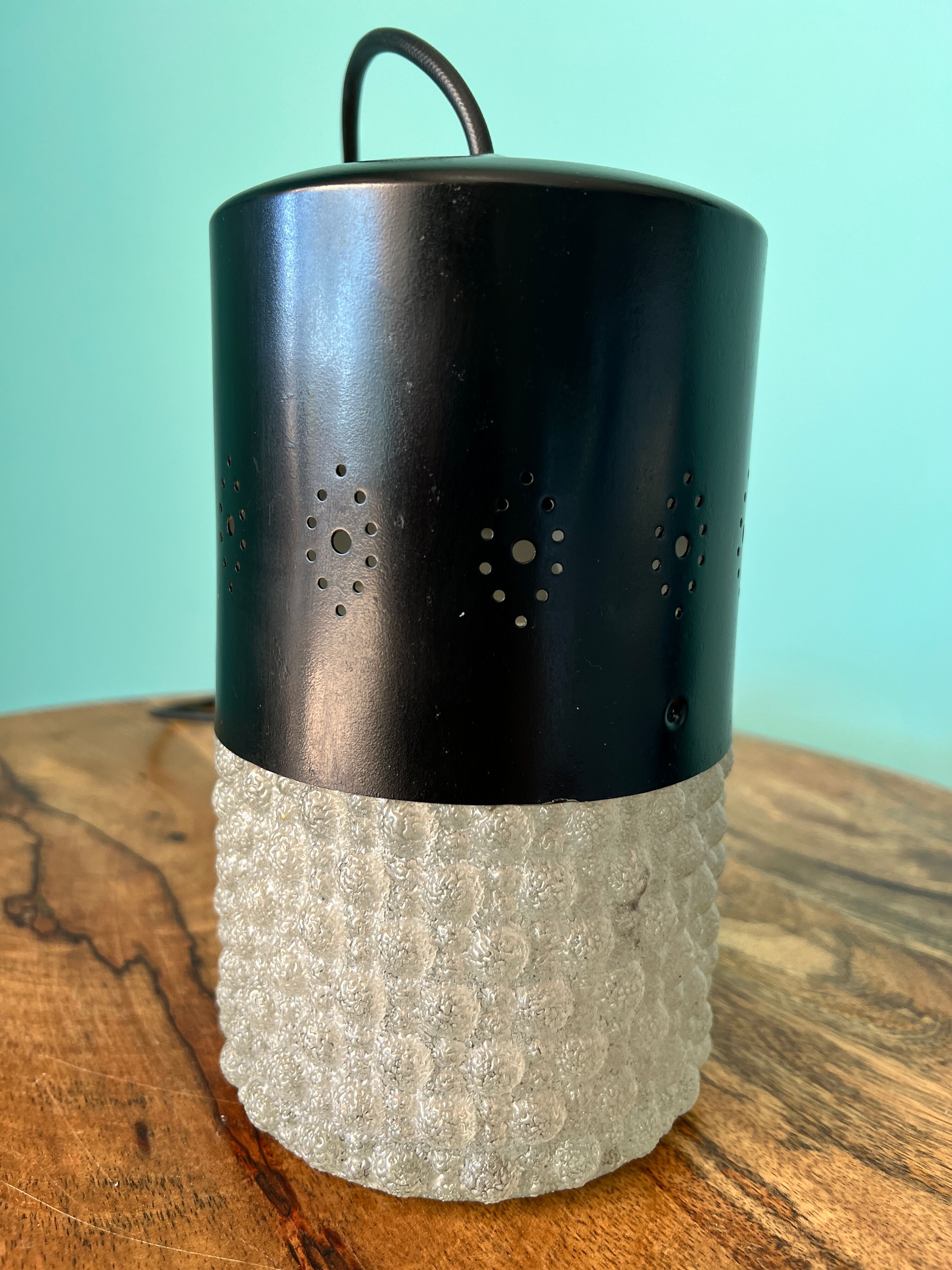 Mid century lamp / home decor from the 1960s / ceiling pendant shade lamp