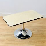 Vintage coffee table chrome tulip foot