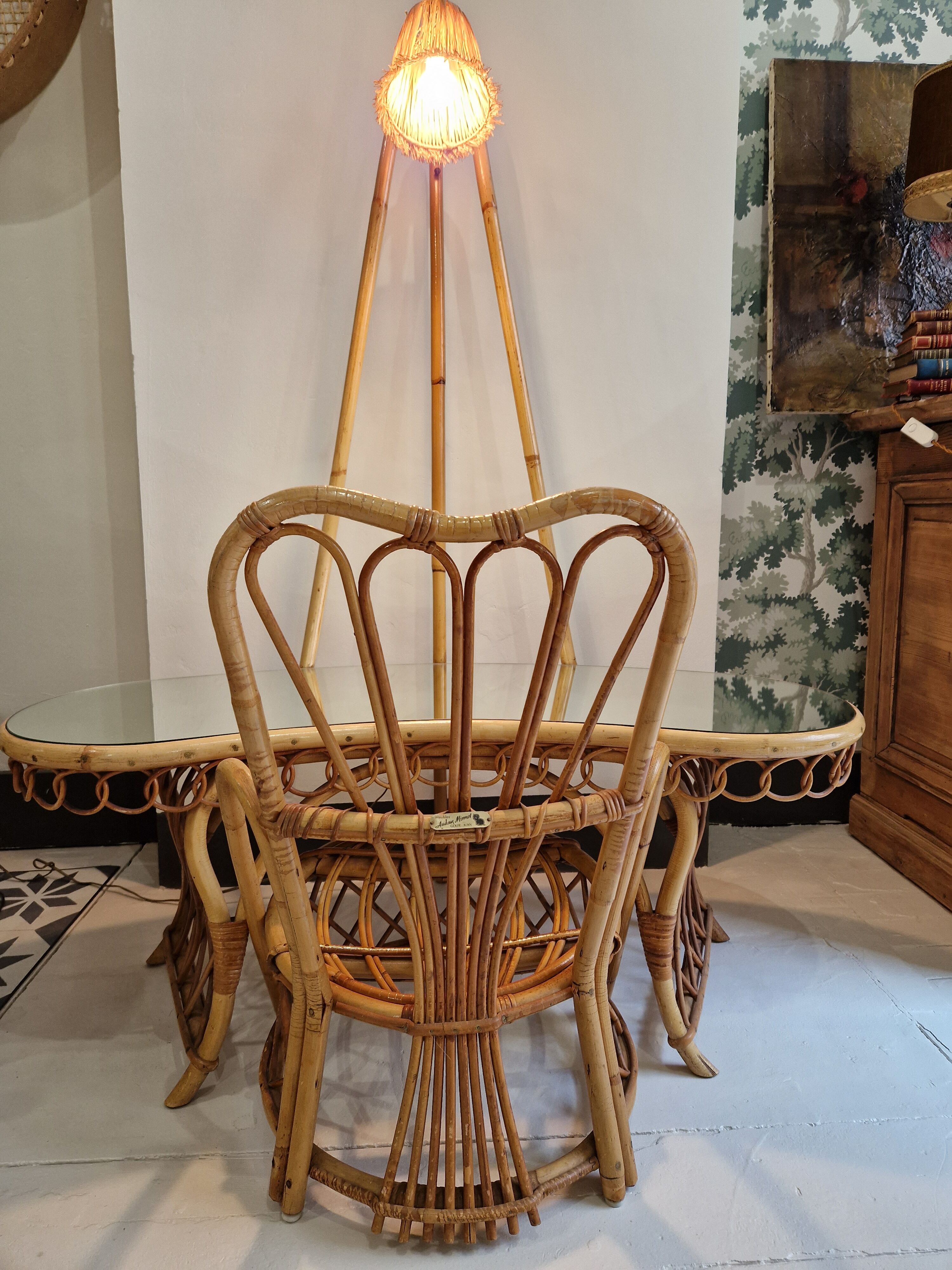 Rattan dressing table Audoux & Minnet