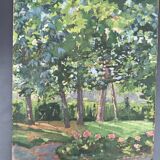 Oil on cardboard by Georges Chateau 1925